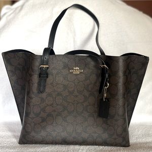 Brown Coach large size tote.